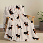 Dachshund Collection | Fleece Throw Blanket with Charming Design | Cozy Comfort for Pet Lovers 0