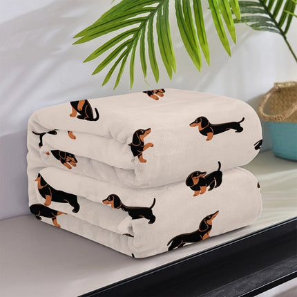 Dachshund Collection | Fleece Throw Blanket with Charming Design | Cozy Comfort for Pet Lovers 2
