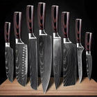 Damascus Steel Chef Knife Set with Ergonomic Wood Handles | Precision Blades for Effortless Culinary Control 0