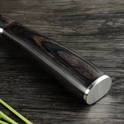 Damascus Steel Chef Knife Set with Ergonomic Wood Handles | Precision Blades for Effortless Culinary Control 4