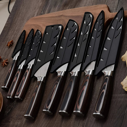 Damascus Steel Chef Knife Set with Ergonomic Wood Handles | Precision Blades for Effortless Culinary Control 6