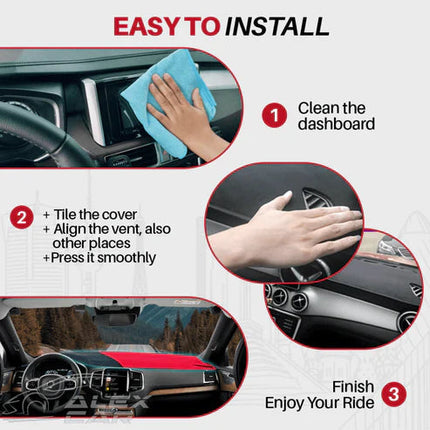 DashGuard | Custom Fit Dash Mat Cover with UV Protection | Durable Dashboard Cover for Enhanced Safety 4