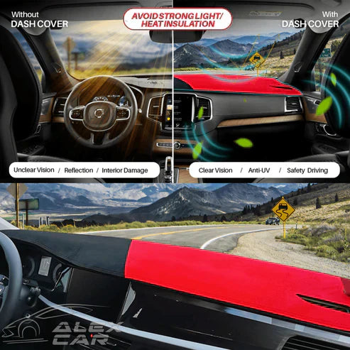 Dashboard Mat Protector | 5-Layer Non-Slip Design for UV Defense | Custom-Fit Car Dashboard Cover for Enhanced Safety 0