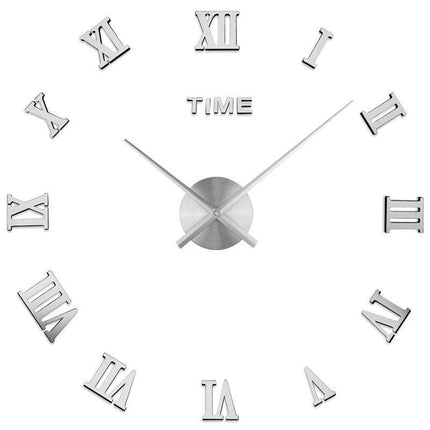 Large Wall Clock for Living Room, Modern DIY 3D Mirror Wall Decor – image 4
