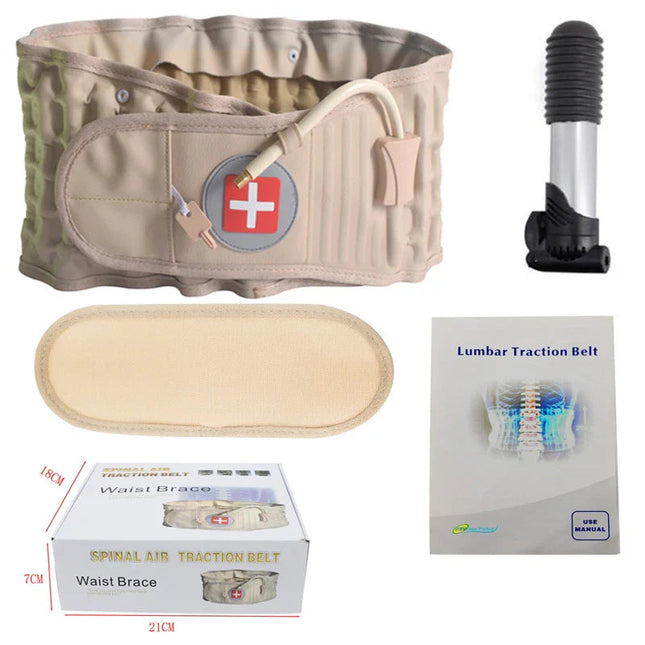 Decompression Belt | Chiropractic Support for Back Pain Relief | Adjustable Traction for Enhanced Comfort 0