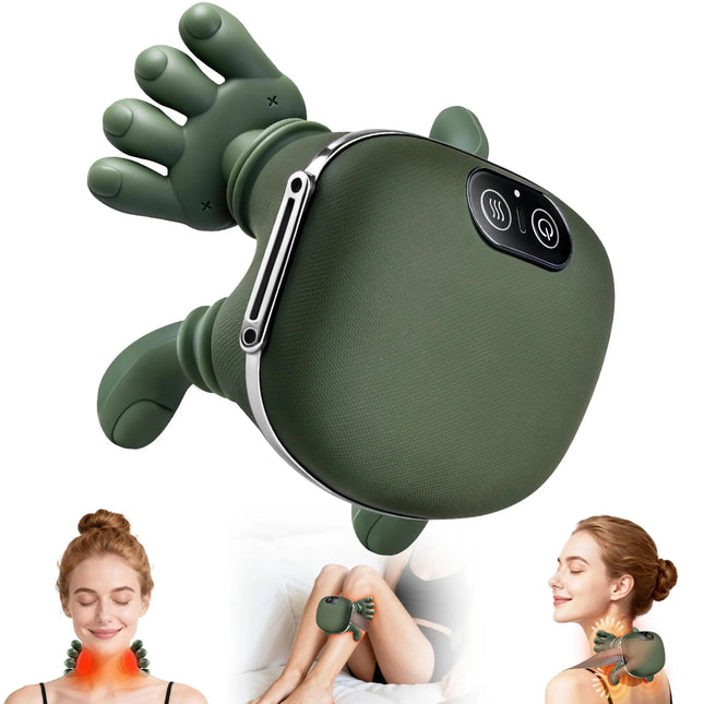 Deep Kneading Neck Massager with Electric Heat & 3 Intensity Modes | Portable Pillow for Ultimate Relaxation 0