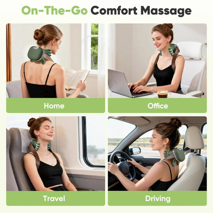 Deep Kneading Neck Massager with Electric Heat & 3 Intensity Modes | Portable Pillow for Ultimate Relaxation 5
