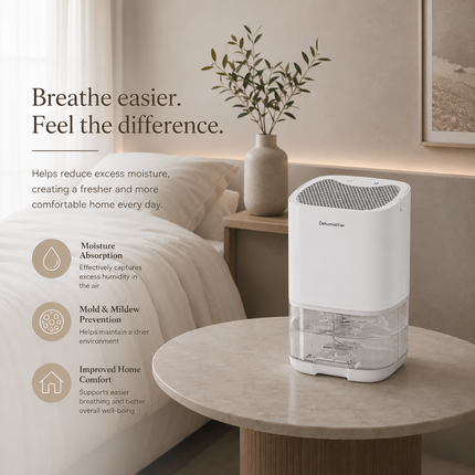 Mini Dehumidifier for Small Room, Bathroom Dehumidifier