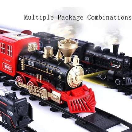 Model Trains HO Scale Train Set with Smoke and Headlights, Toy Train for Kids