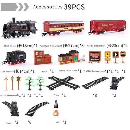 Model Trains HO Scale Train Set with Smoke and Headlights, 39 Piece HO Scale Model Railroad – image 4