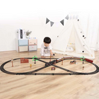 Model Trains HO Scale Train Set with Smoke and Headlights, 39 Piece HO Scale Model Railroad, Toy Train for Kids