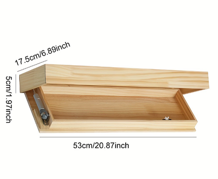 Designer Secret Shelf | Floating Wall Shelf with Hidden Storage | Modern Minimalist Design for Stylish Home Décor 3