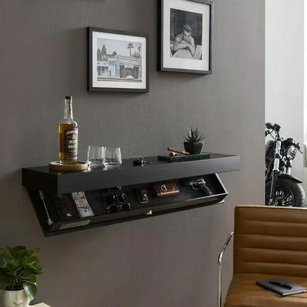 Designer Secret Shelf | Floating Wall Shelf with Hidden Storage | Modern Minimalist Design for Stylish Home Décor 4