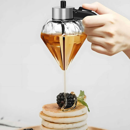 Olive Oil Dispenser, Diamond Sauce Bottle for Vinegar