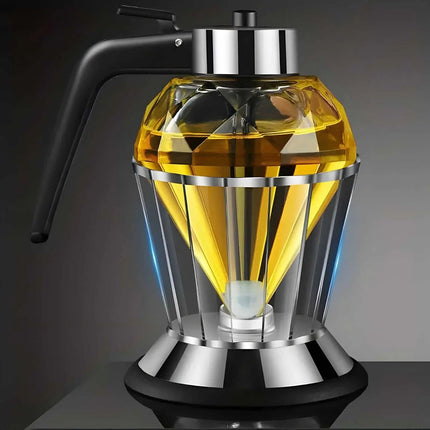 Olive Oil Dispenser, Glass Honey Dispenser with Drip Proof Seal
