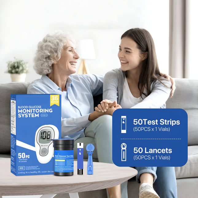Digital Blood Glucose Monitor | Quick Results Kit with Memory Storage | Compact Testing Solution for Daily Tracking 0