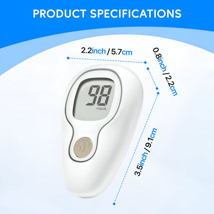 Digital Glucose Monitor Kit | Rapid Results Blood Sugar Testing Device | Compact Solution for Home and Travel 5