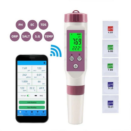 Digital Pool Water Tester | 7-in-1 Electronic Test Kit with Mobile App | Accurate Water Analysis for Pools and Spas 3