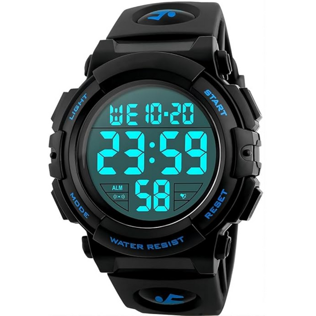 Digital Sports Watch | Waterproof Design with Large LED Display | Military-Grade Durability for Outdoor Adventures 0