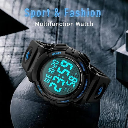 Digital Sports Watch | Waterproof Design with Large LED Display | Military-Grade Durability for Outdoor Adventures 5
