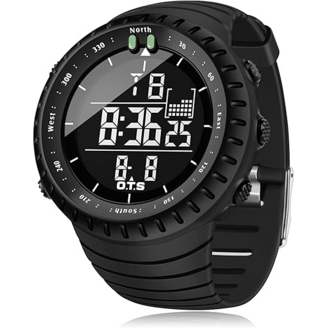 Digital Sports Watch | Waterproof & Shock-Resistant Design with LED Backlighting | Ideal for Active Lifestyles 0