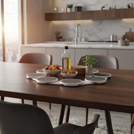 Dining Essentials | Lazy Susan Serving Stand with 360° Rotation | Versatile Design for Effortless Access 2