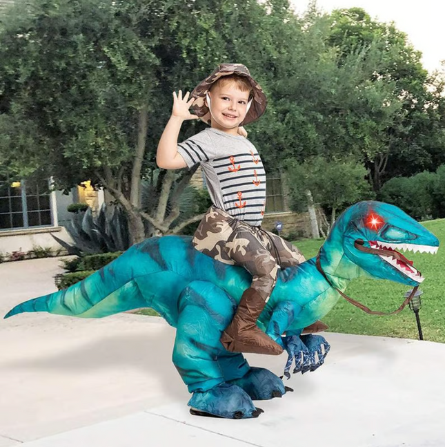 Dino Adventure | Kids Halloween Costume - Inflatable Dinosaur for Fun Playtime 0
