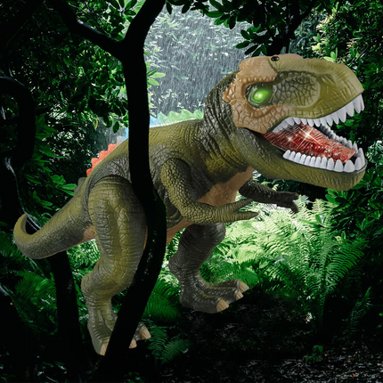 Dino Explorer | Remote Control Dinosaur Toy with Realistic Walking & Roaring Sounds | Interactive Fun for Kids 4