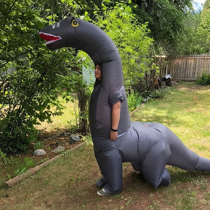 Dino Fun | Inflatable Dinosaur Costume with Easy Wear Design | Full-Body Fun for Halloween and Parties 2