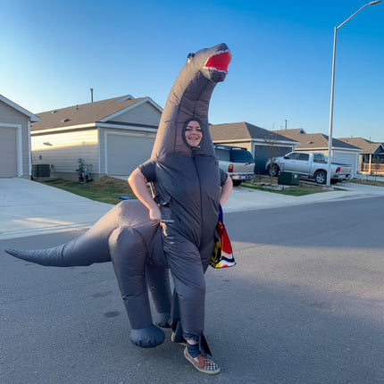 Dino Fun | Inflatable Dinosaur Costume with Easy Wear Design | Full-Body Fun for Halloween and Parties 3