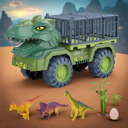 Dinosaur Adventure | Toy Truck Playset with Cage Design & Figures | Interactive Fun for Imaginative Play 0