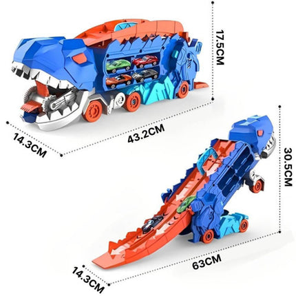 Dinosaur Truck Toy Set | 3-in-1 Racing Track with Dino Transformation | Engaging Play for Kids 2
