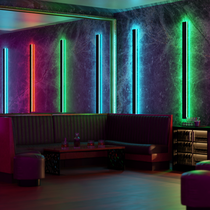 LED Light Bar, Exterior Wall Light with RGB Remote