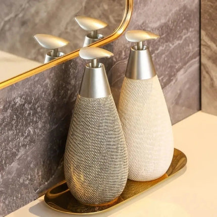 Bathroom Soap Dispenser, Ceramic Lotion Dispenser for Shower Gel
