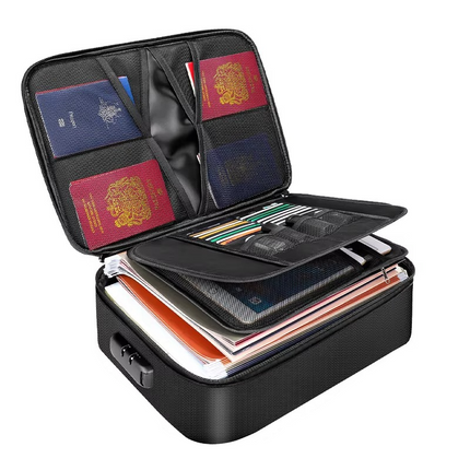 Document Organizer Bag | Fireproof & Waterproof Design for Ultimate Protection 0