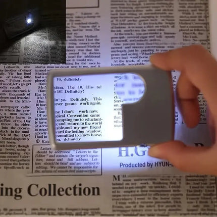 Handheld Magnifier with LED Lighting, Pocket Magnifying Glass for Reading – image 8