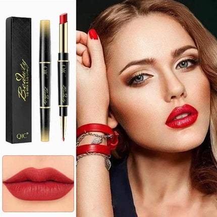 Lip Liner Pencil Double Ended, Long Lasting Lip Liner with Twist Up Tip, Multi Use Eyeliner Pencil and Blush Stick