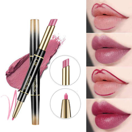 Lip Liner Pencil Double Ended, Long Lasting Lip Liner with Twist Up Tip – image 4
