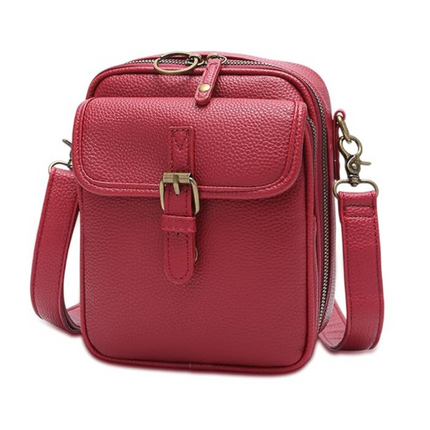 Double Pocket Crossbody Bag | PU Leather with Anti-Theft Zippers | Stylish Accessory for Hands-Free Living 10