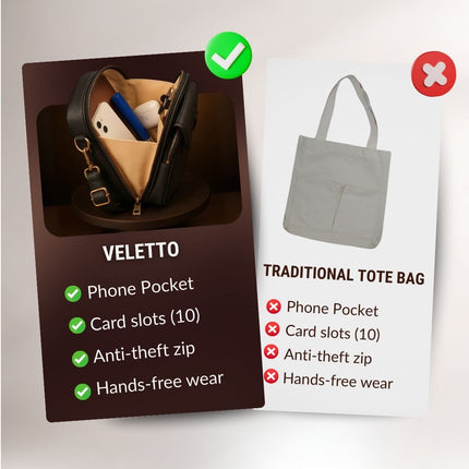 Double Pocket Crossbody Bag | PU Leather with Anti-Theft Zippers | Stylish Accessory for Hands-Free Living 5