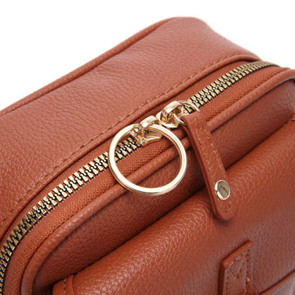Double Pocket Crossbody Bag | PU Leather with Anti-Theft Zippers | Stylish Accessory for Hands-Free Living 8