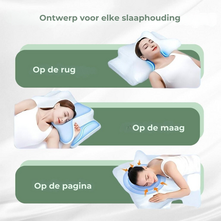 DreamAlign | Ergonomic Memory Foam Pillow with Contour Shape | Breathable Design for Neck Pain Relief 6
