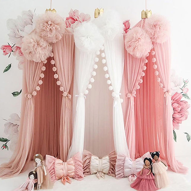 Dreamy Retreat | Bed Canopy for Girls with Soft Fabric & Easy Installation | Enchanting Decor for Cozy Sleep 1