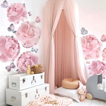 Dreamy Retreat | Bed Canopy for Girls with Soft Fabric & Easy Installation | Enchanting Decor for Cozy Sleep 7