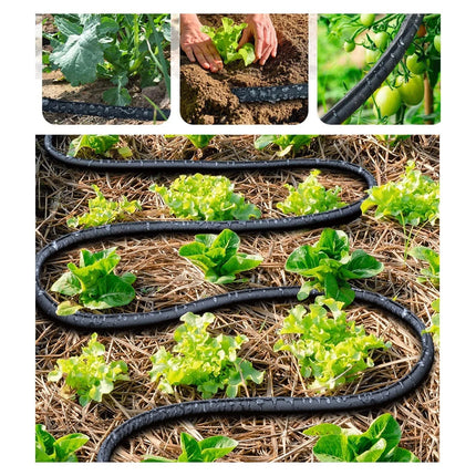 DriPhera | 100ft Soaker Hose for Garden with Eco-Friendly Design | Efficient Deep Root Hydration 4