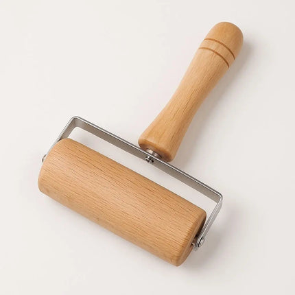 Wooden Rolling Pin, Beechwood Pizza Dough Roller for Pancakes and Noodles – image 7