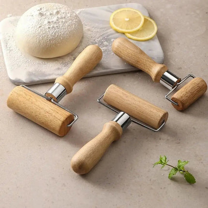 Wooden Rolling Pin, Beechwood Pizza Dough Roller for Pancakes and Noodles – image 4