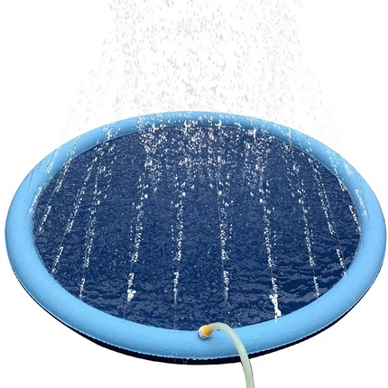 Durable Dog Splash Pad | 60/67 Outdoor Cooling Mat with Sprinkler | Safe Water Play for Dogs 7