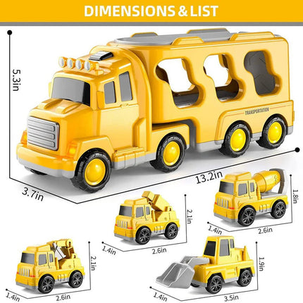 Dynamic Construction Vehicle Play Set with Lights & Sounds | Engaging Carrier for Imaginative Play 7
