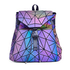 Dynamic Geometric Backpack with Reflective Color-Changing Technology | Spacious Design for Everyday Use 0